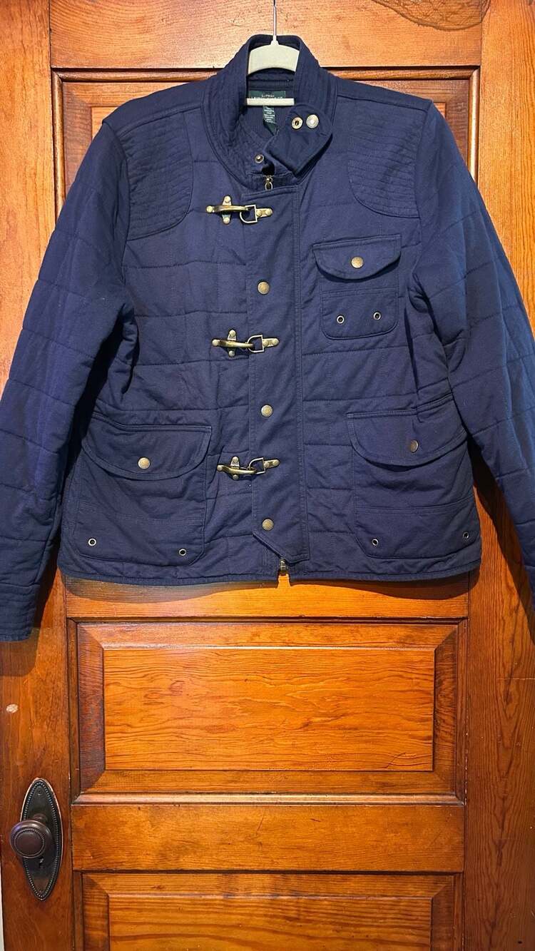 Lauren Jeans Co Ralph Lauren Quilted Fireman Jacket Navy